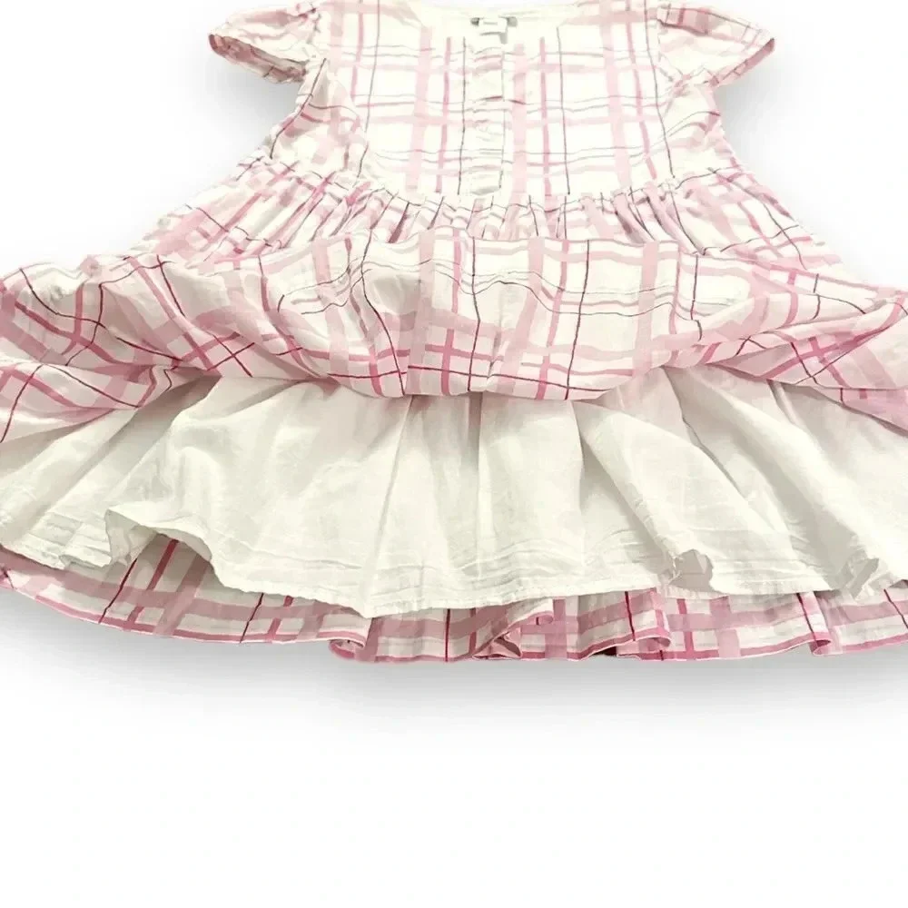 Jacadi | Pink Plaid Shirt Dress (5) 💗